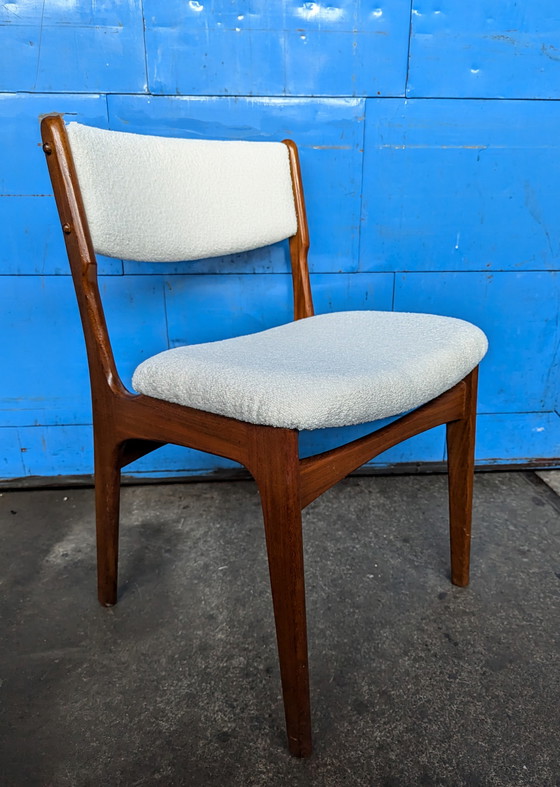 Image 1 of 4x Midcentury Teak Eetstoelen- Denemarken