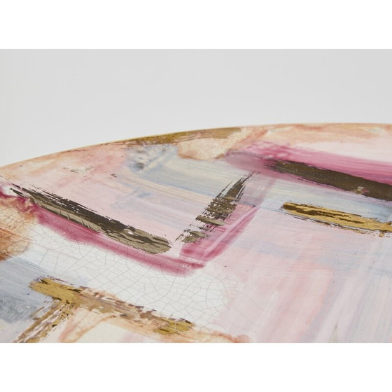 Image 1 of Vintage geglazuurd aardewerk schaaltje van Les Héritiers, Frankrijk 1990