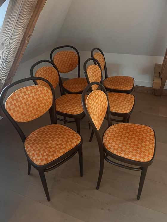 Image 1 of 6x Thonet Eetkamerstoelen