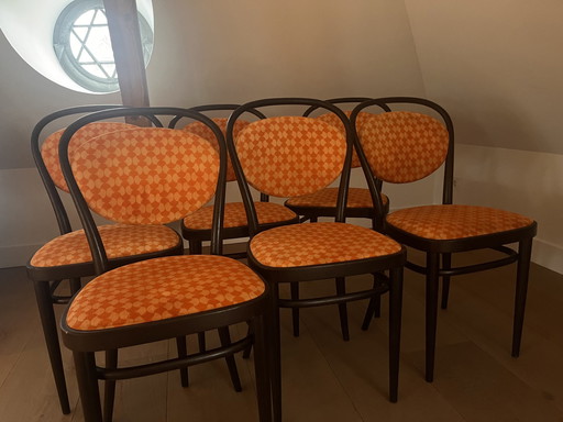 6x Thonet Eetkamerstoelen