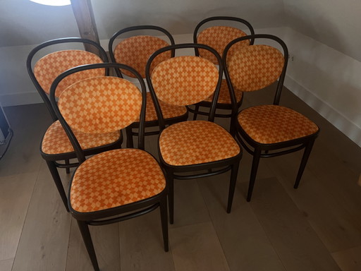 6x Thonet Eetkamerstoelen