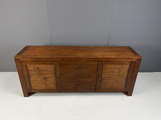 Image 1 of Vintage bamboe dressoir, 1970