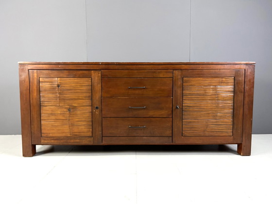 Image 1 of Vintage bamboe dressoir, 1970