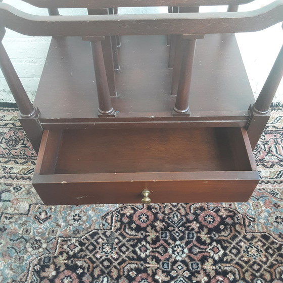 Image 1 of Vintage Houten platen kastje