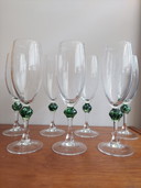 7x Vintage Luminarc flutes