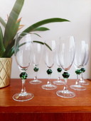 7x Vintage Luminarc flutes