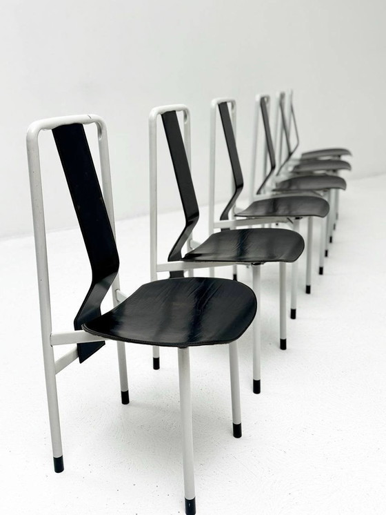 Image 1 of Set van 6 Irma stoelen van Achilles Castiglioni voor Zanotta, 1970