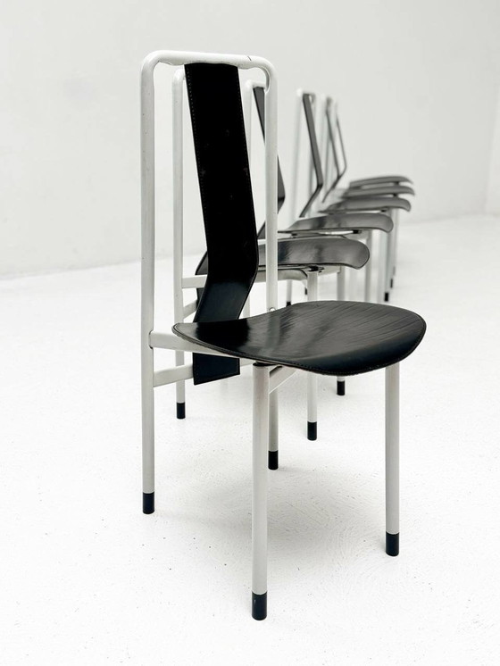 Image 1 of Set van 6 Irma stoelen van Achilles Castiglioni voor Zanotta, 1970