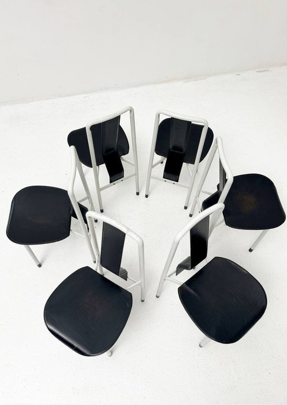 Image 1 of Set van 6 Irma stoelen van Achilles Castiglioni voor Zanotta, 1970