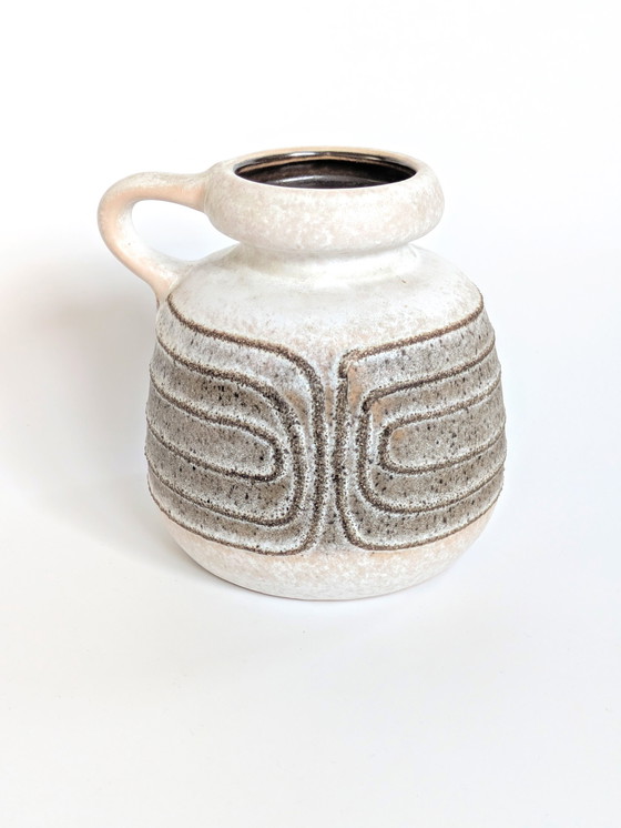 Image 1 of Midcentury Keramische Vaas | Veb Halbensleben Kruik | West Duits Aardewerk 1960'S