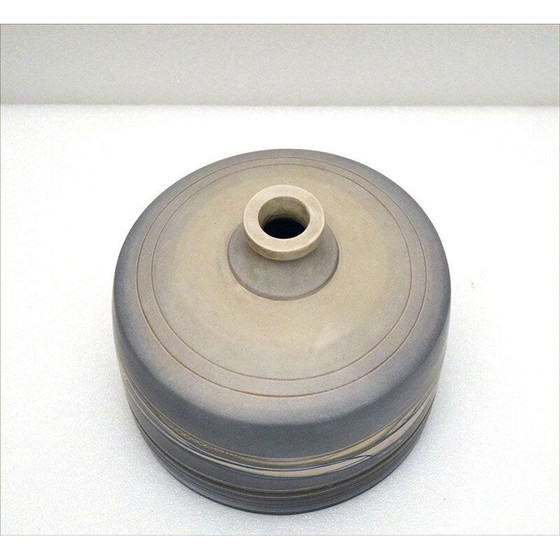 Image 1 of Vintage terracotta vaas met futuristische decoratie, 1960