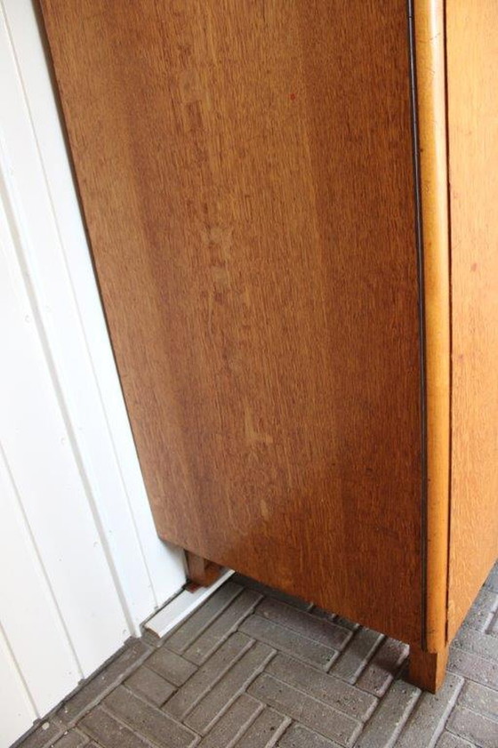 Image 1 of Jaren 20-50 teak houten Kledingkast | Vintage Design Kleding Kast