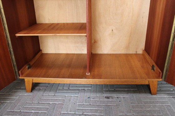 Image 1 of Jaren 20-50 teak houten Kledingkast | Vintage Design Kleding Kast