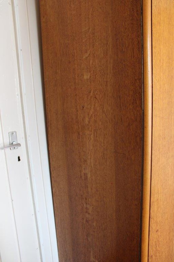 Image 1 of Jaren 20-50 teak houten Kledingkast | Vintage Design Kleding Kast