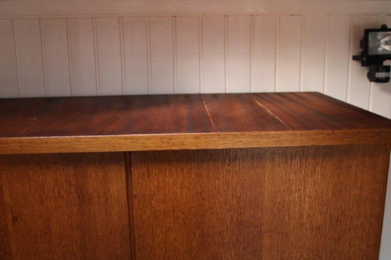 Image 1 of Jaren 20-50 teak houten Kledingkast | Vintage Design Kleding Kast