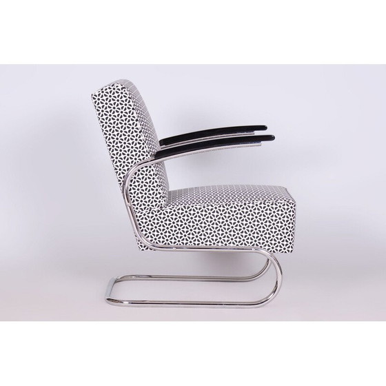 Image 1 of Paar vintage Bauhaus fauteuils in chroomstaal van Mücke Melder, Tsjecho-Slowakije 1930