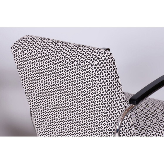 Image 1 of Paar vintage Bauhaus fauteuils in chroomstaal van Mücke Melder, Tsjecho-Slowakije 1930