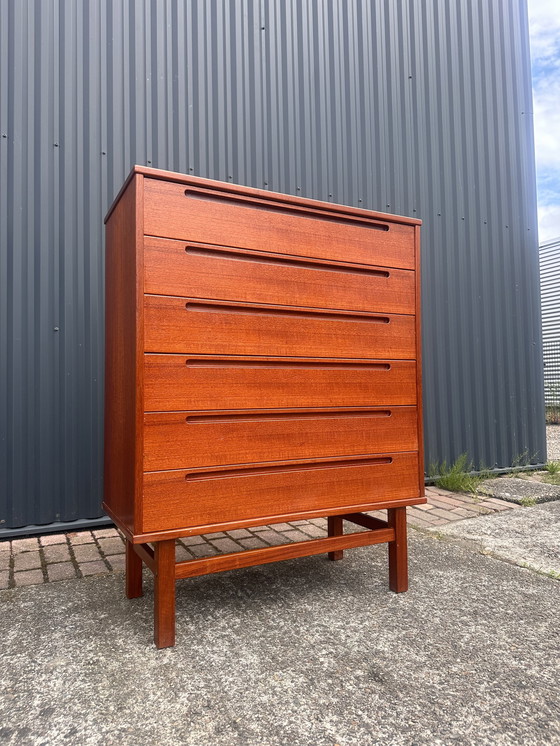 Image 1 of Vintage ladekast teak design nils jonsson