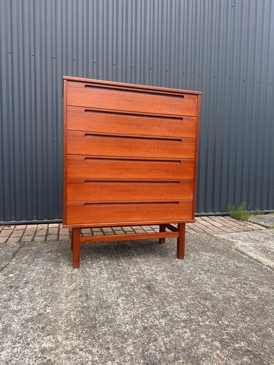 Image 1 of Vintage ladekast teak design nils jonsson