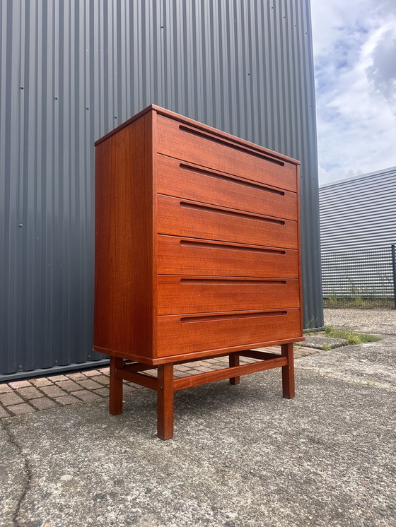 Image 1 of Vintage ladekast teak design nils jonsson