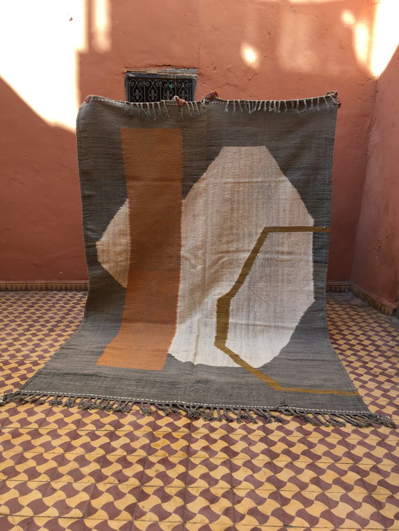 Image 1 of Kelim Boujaad Berber Tapijt 297 X 204 Cm