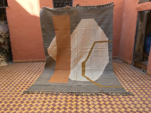 Kelim Boujaad Berber Tapijt 297 X 204 Cm