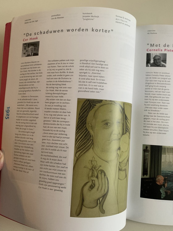 Image 1 of Tekening Janpeter Muilwijk, Portret Cor Hoek, 100 Zeeuwse Portretten, 2000