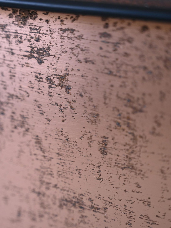 Image 1 of Vintage metalen plantenbak met koperen inzet