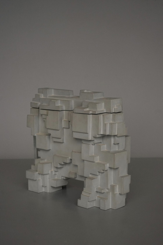 Image 1 of Kubistische Olifant Reclame Sculptuur van Sir Eduardo Paolozzi, 1973