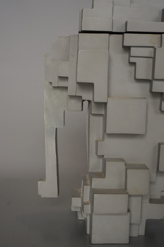 Image 1 of Kubistische Olifant Reclame Sculptuur van Sir Eduardo Paolozzi, 1973