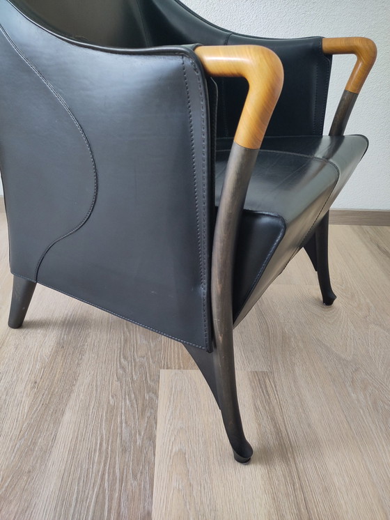 Image 1 of Giorgetti progetti wing chair