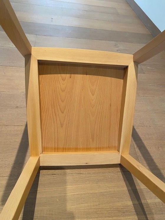 Image 1 of 2 Stoelen In Blank Hout – Italiaanse Design. 