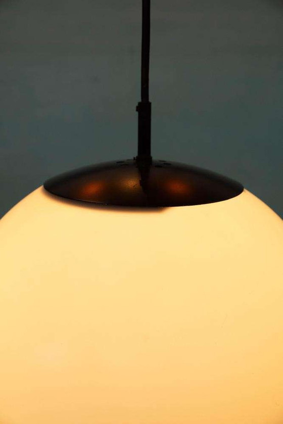 Image 1 of Space age XL bollamp Raak 70s, minimalist globe pendant