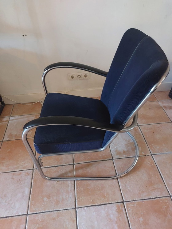 Image 1 of Gebr van der Stroom Gispen Classics Model Gispen 412 fauteuil