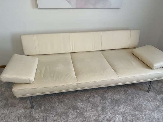 Image 1 of Walter Knoll 'Living Platform' lederen 3 zit sofa