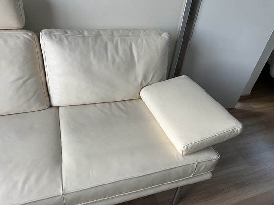 Image 1 of Walter Knoll 'Living Platform' lederen 3 zit sofa