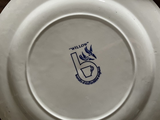 Image 1 of Willow Barrett'S Of Staffordshire Japanse blauw-witte set uit 1970