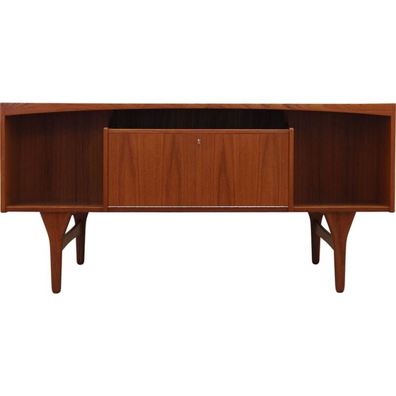 Image 1 of Vintage teakhouten bureau door Vald Mortensen voor Odense, jaren 1960