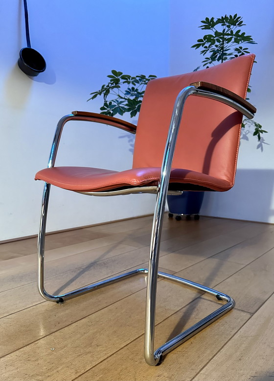 Image 1 of 3x Leolux Freyr eetkamer stoelen