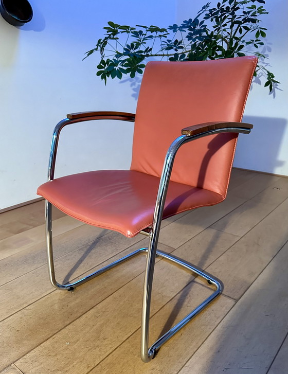 Image 1 of 3x Leolux Freyr eetkamer stoelen