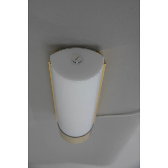 Image 1 of Wandlamp van messing en opalineglas voor Glashutte Limburg, 1970