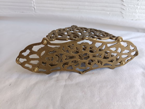 Image 1 of Art Nouveau verguld bronzen postsorteermachine