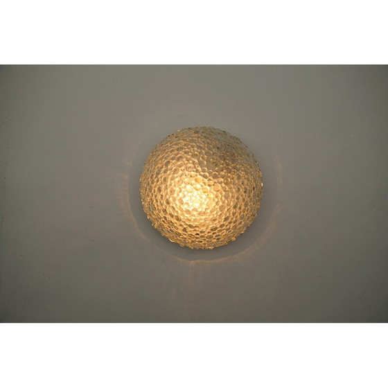 Image 1 of Paar vintage gebobbeld glazen wandlampen, Duitsland 1960