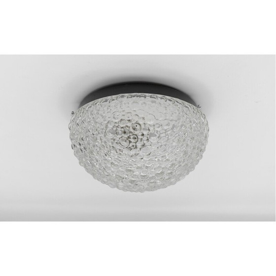 Image 1 of Paar vintage gebobbeld glazen wandlampen, Duitsland 1960