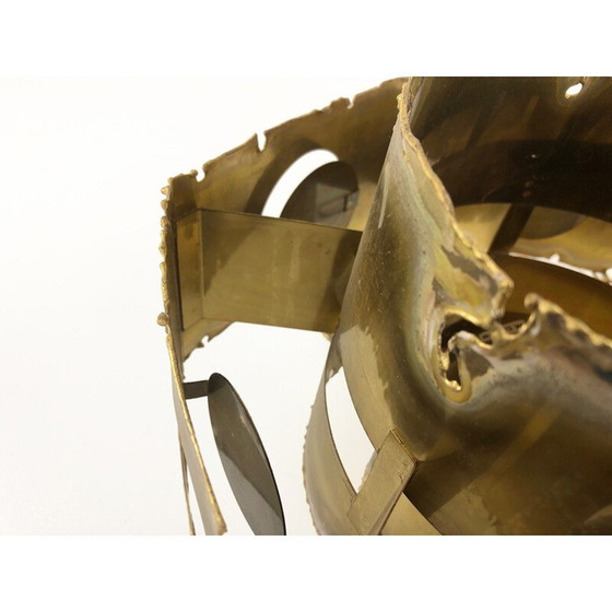 Image 1 of Vintage messing ophanging door Svend Aage Holm Sørensen voor Thea Metal, Denemarken 1960