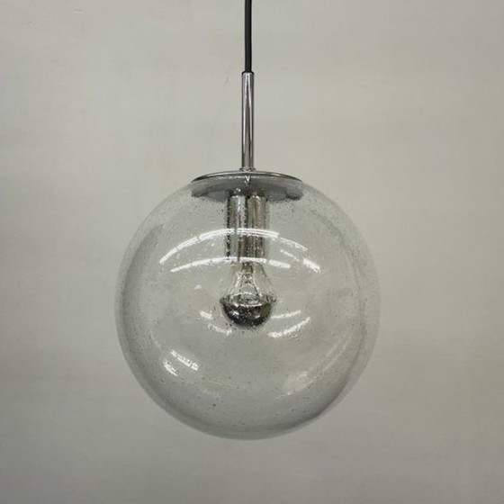 Image 1 of Glashütte Limburg hanglamp , jaren 1970