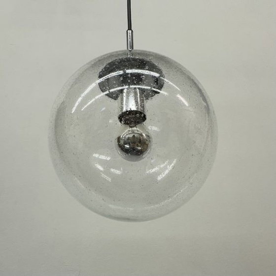 Image 1 of Glashütte Limburg hanglamp , jaren 1970