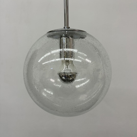 Image 1 of Glashütte Limburg hanglamp , jaren 1970