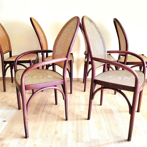 6 Thonet 82 stoelen