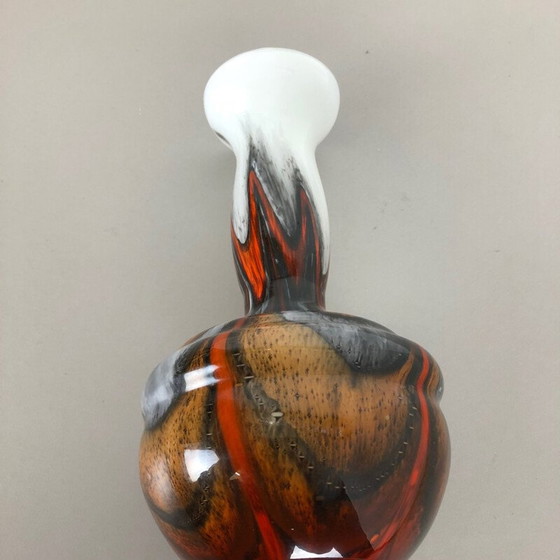 Image 1 of Vintage Opaline Florence vaas van Carlo Moretti Italië 1970